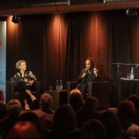 ELB.lit 2024: 30.09.: Rachel Eliza Griffiths und Jane Chirwa präsentieren ein sensationelles Debüt. Mod.: Julia Westlake ©Jörg Modrow